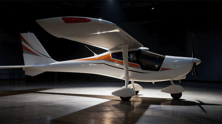 ALTER-EYE aircraft in the hangar